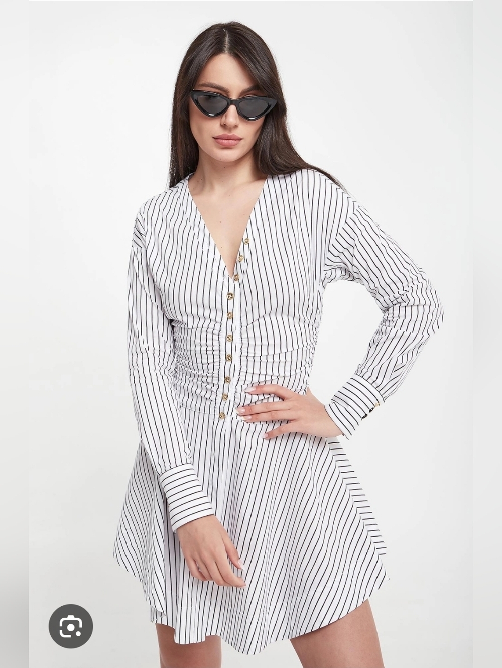 Pinko Anchise Stretch Poplin Dress size 6